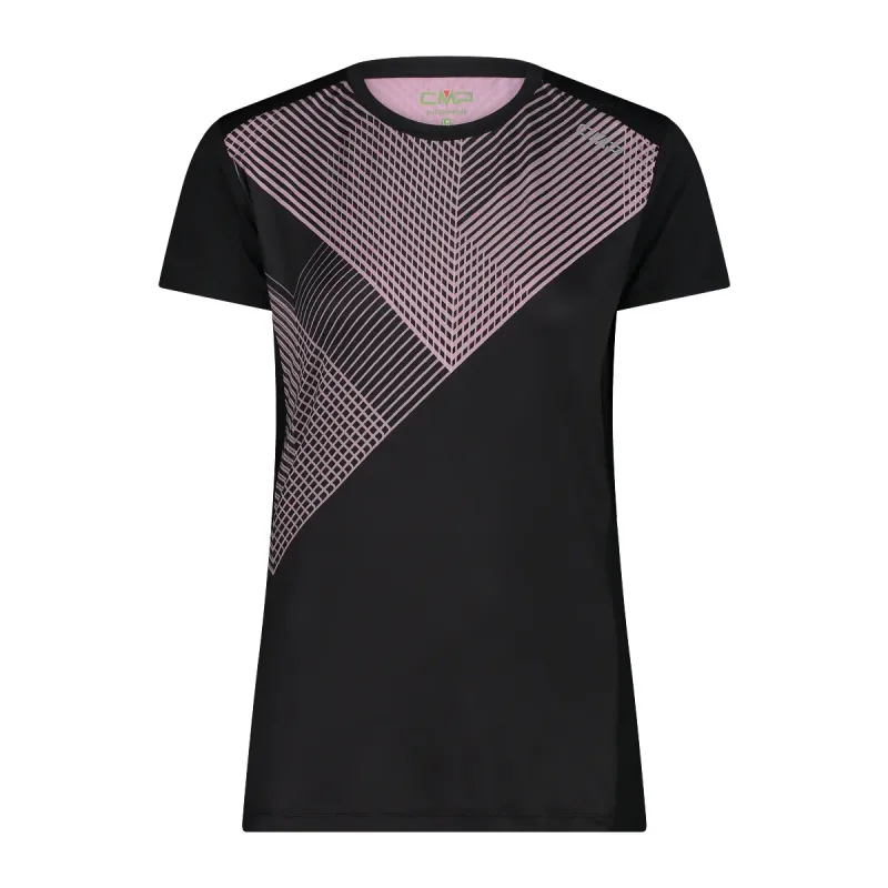 CMP T-Shirt mit Rundhalsausschnitt, Damen CMP, Noir, – Produktbild 1 von 1