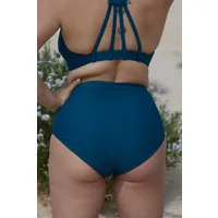 Inaska Inaska Damen vegan Bikini Bottom Reversible High Waist Pure Dunkelblau/Petrol – Produktbild 1 von 1