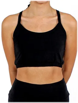 BAGHI BAGHI Yoga Bustier GOTS black-petrol – Produktbild 1 von 1
