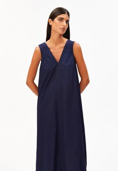 ARMEDANGELS ARMEDANGELS POPLIN Damen Kleid aus 100% Bio-Baumwolle, Tinted navy, – Produktbild 1 von 4