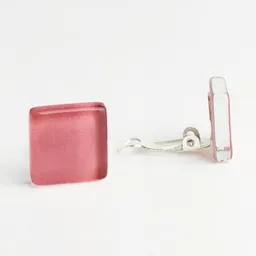 ALEXASCHA ALEXASCHA Minimalistische Ohrclips aus Glas | PUREFORM – Produktbild 1 von 1