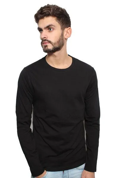 YTWOO YTWOO Herren Langarmshirt in Farben Schwarz oder Weiss "Made in Kenya", Schwarz, – Produktbild 3 von 3