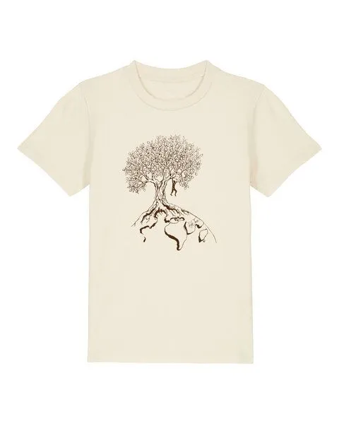 Life-Tree Life-Tree Shirt aus Biobaumwolle Fairwear für Kids Hanging On, Vintage white, – Produktbild 1 von 1
