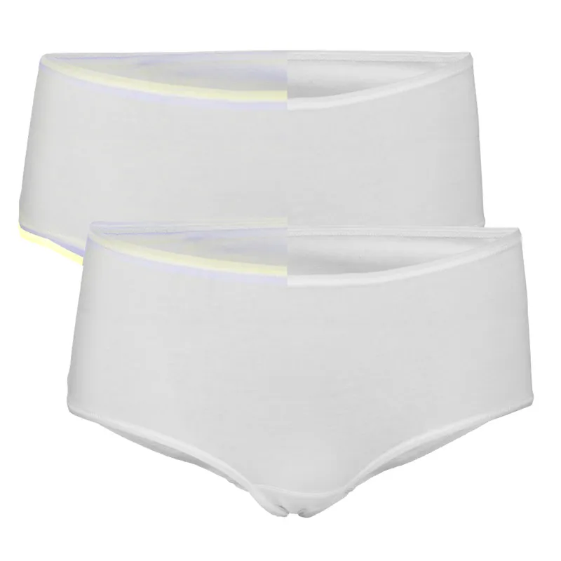 Living Crafts LIVING CRAFTS - Damen Panty, 2er-Pack - Weiß (95% Bio-Baumwolle; 5% Elasthan), Nachhaltige Mode, Bio Bekleidung, Weiß, – Produktbild 1 von 3