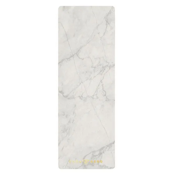 Yoga Hero Yoga Hero Reise Yogamatte 1mm, White marble gold (grau), – Produktbild 1 von 4