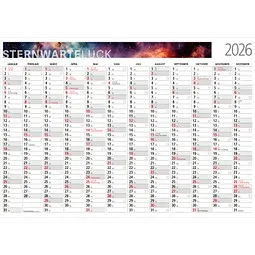 geiger notes geiger notes Geiger-Notes Bild-Wandkalender Cosmos A1 gefalzt auf A4, inkl. Druck – Produktbild 1 von 1