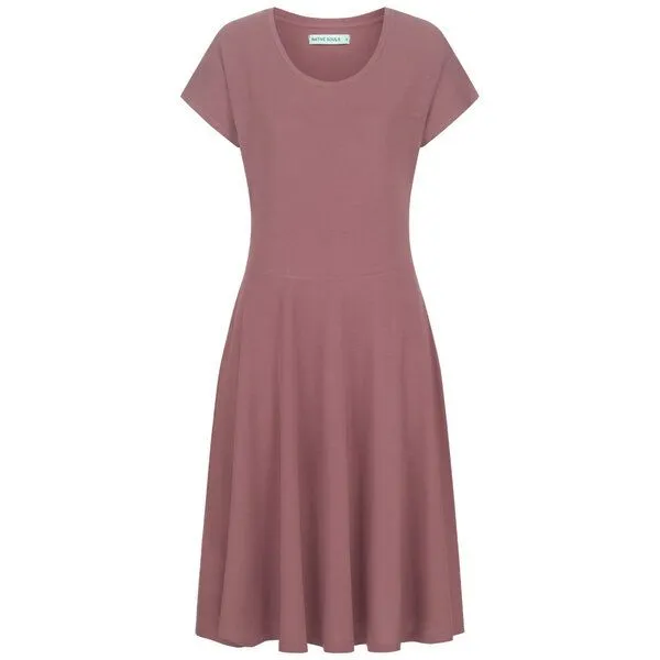 NATIVE SOULS NATIVE SOULS Lyocell Kleid Lena, Dark berry, – Produktbild 1 von 1