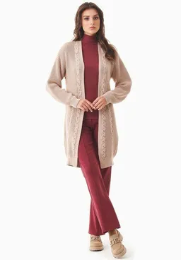 ORGANICATION ORGANICATION Langer Cardigan aus Bio-Baumwolle – Produktbild 1 von 1