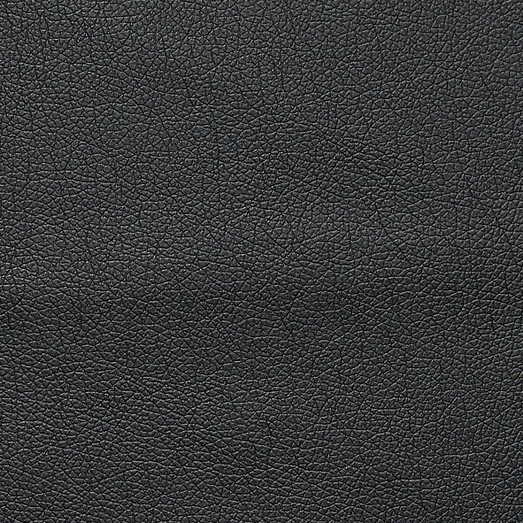 TRENDMANUFAKTUR Hocker Rondo 67 cm, Fußhocker, komfortabel, Federkern optional, Chromfüße, Fußhocker wahlweise mit Federkern, in verschiedenen Bezügen bestellbar, Schwarz, – Produktbild 4 von 5