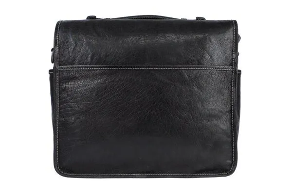 Alpenleder Alpenleder Messenger Bag TOURER, Ebenholz (schwarz), – Produktbild 4 von 4