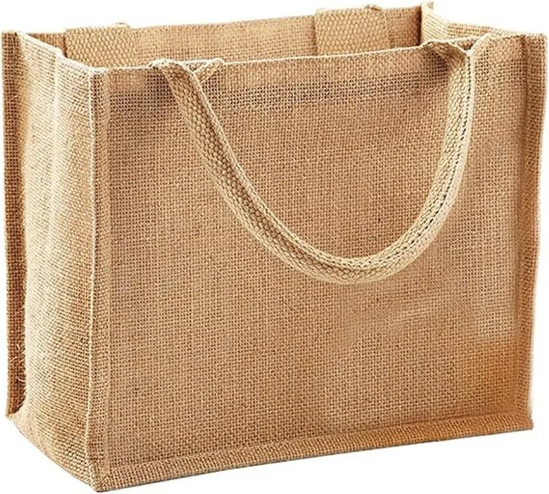 Westford Mill Westford Mill Tragetasche Umhängetasche Jute Mini Gift Bag 26 x 22 x 14 cm, Jute kompakt Geschenktasche Mini Natural, Braun, – Produktbild 1 von 2