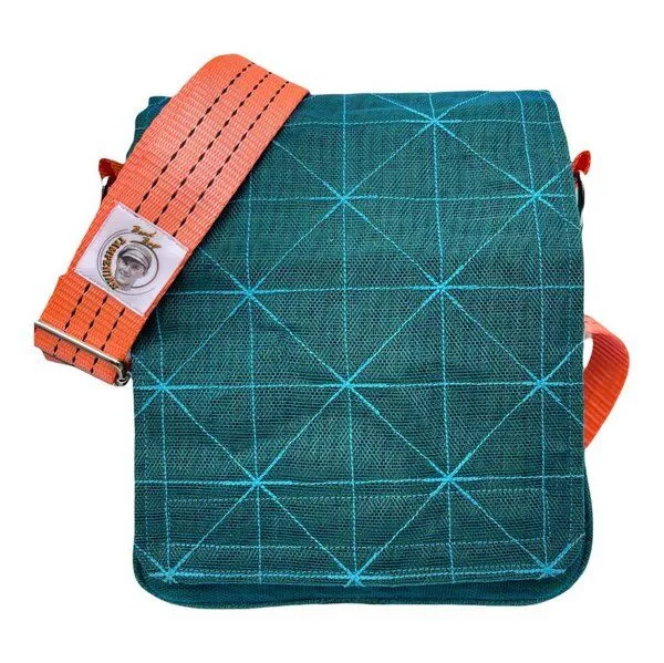 Beadbags Beadbags Umhängetasche NET13TJ reused Moskitonetz, Dunkelblau, – Produktbild 1 von 3