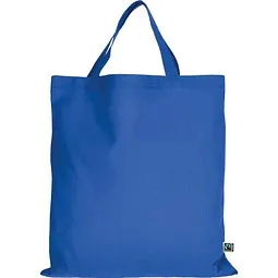 TEXXILLA Fairtrade Baumwolltasche mit kurzen Henkeln, royalblau – Produktbild 1 von 1