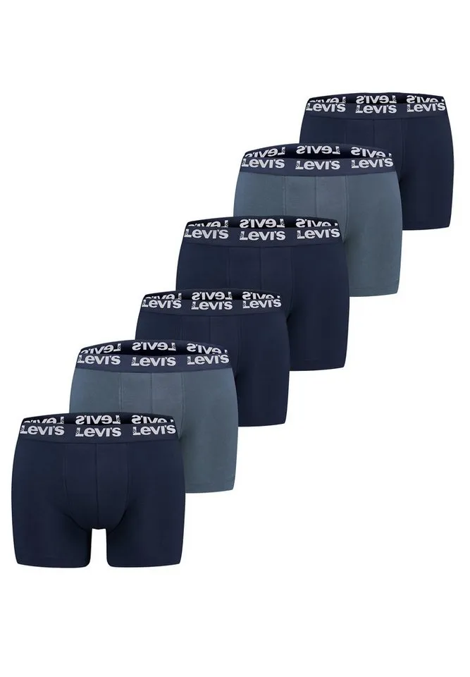 LEVI´S LEVI´S Boxershorts LEVIS Men Repeat Logo Boxer 6P (Spar-Pack, 6-St., 6er-Pack), Navy combo, – Produktbild 1 von 4