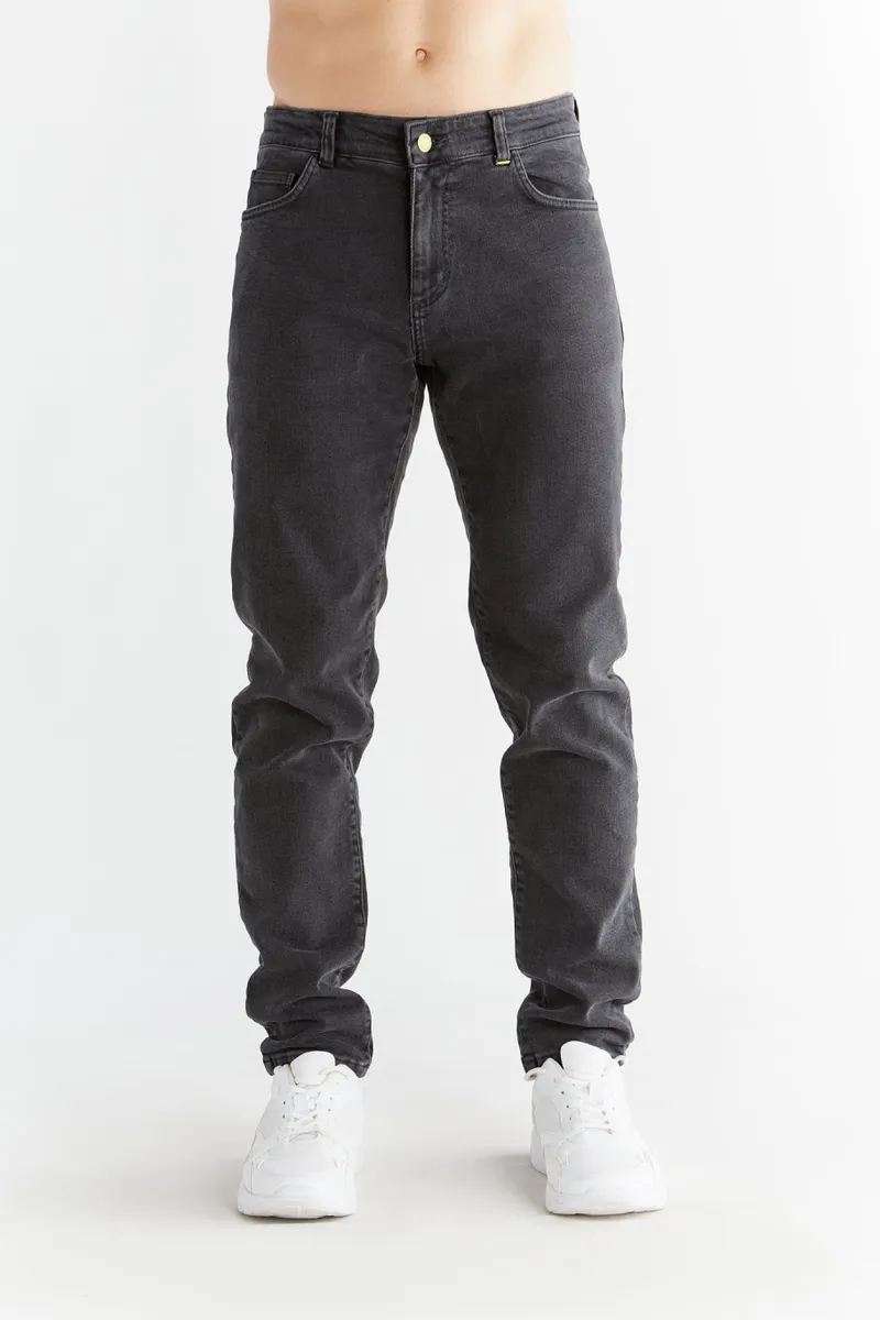 Evermind Evermind Herren vegan Jeans Stretch Slim Carbon Gray, Dunkelgrau, – Produktbild 2 von 2