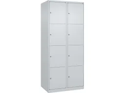 C+P C+P Schließfachschrank Classic PLUS, 8 Fächer, 1850x800x500mm, Lichtgrau/Lichtgrau – Produktbild 1 von 1