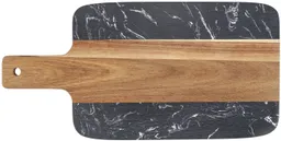 SCHÖNER WOHNEN-Kollektion Schneidebrett Atami, Akazienholz, Massivholz, (1-St), Küchenbrett mit Griff, massives Akazienholz und Marmor, Servierbrett – Produktbild 1 von 1