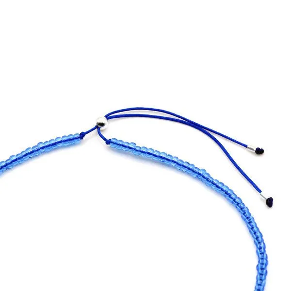 juni juni Blaues Fußkettchen "Crystal Wave" – Produktbild 2 von 4