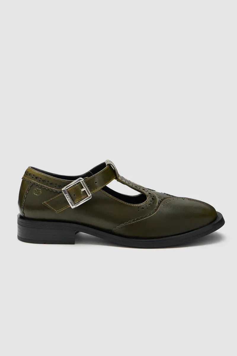Prev Prev Damen vegan Schuhe Rosa Olive, Olivgrün, – Produktbild 2 von 2