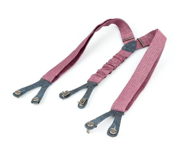 klYmp klYmp Hosenträger Leinen Vegan, Mauve, – Produktbild 3 von 4