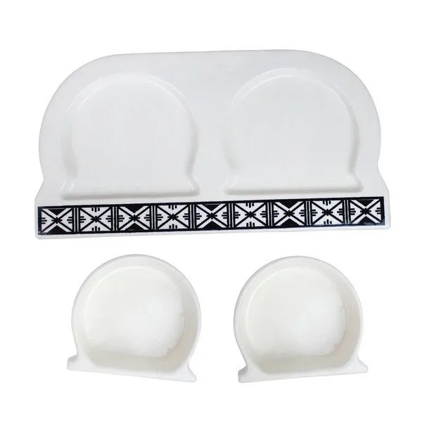 Mitienda Shop Mitienda Shop Snackschalen 3 teiliges Set aus Keramik, Tunesien – Produktbild 3 von 3