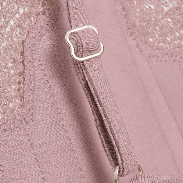 comazo|earth comazo|earth Fairtrade Bustier mit Nadelzug | GOTS zertifiziert, Mauve, – Produktbild 2 von 4