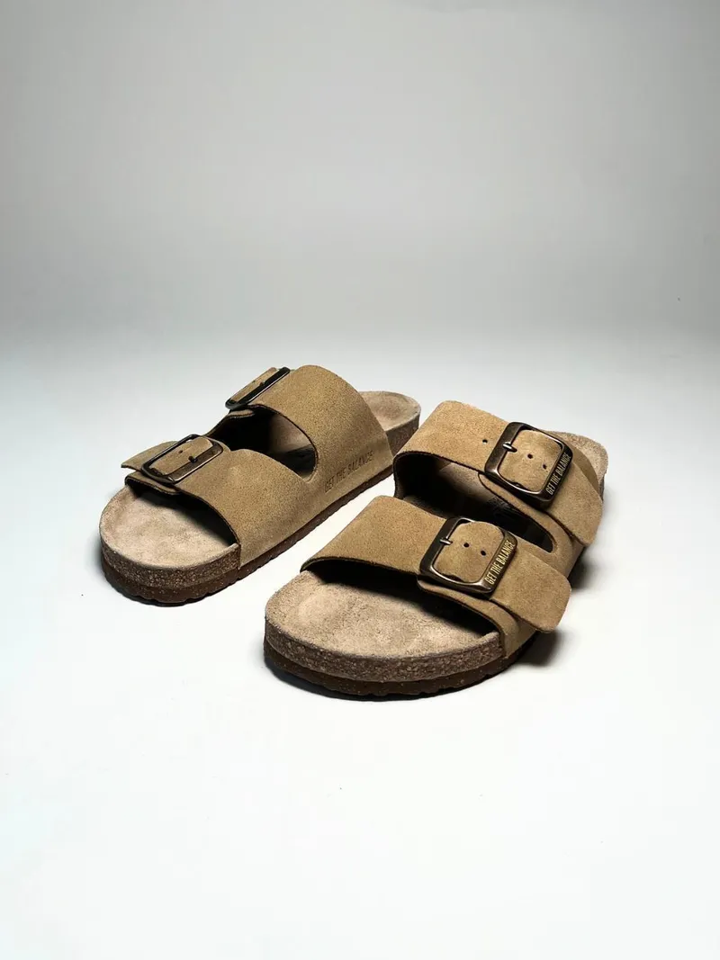 Get the Balance Get the Balance Leder-Sandale Modell: Mussulo, Green suede, – Produktbild 1 von 2