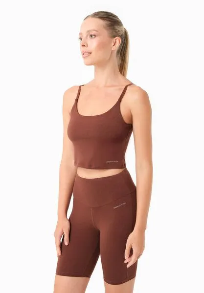 ORGANICATION ORGANICATION TARRA | Crop-Top aus Bio-Baumwolle, Coffee brown, – Produktbild 3 von 3