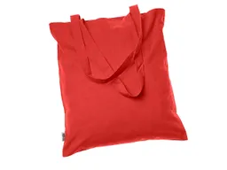 Memo memo Bio-Baumwoll-Tragetasche mit Fairtrade-Siegel, rot, 38 x 42 cm, lange Henkel – Produktbild 1 von 1