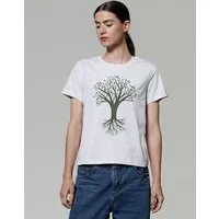 watapparel watapparel T-Shirt Frauen Baum, Cool heather grey, – Produktbild 1 von 1