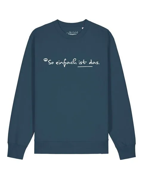 watapparel watapparel Sweatshirt Unisex So einfach ist das, Stargazer, – Produktbild 1 von 2
