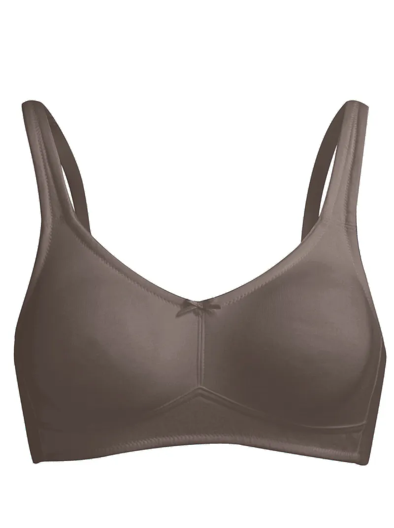 wäschepur BH ohne Bügel, Taupe + brombeer, – Produktbild 3 von 3