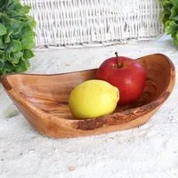 Olivenholz erleben Olivenholz erleben Obstschale oval (ca. 25-29 cm) aus Olivenholz – Produktbild 1 von 1