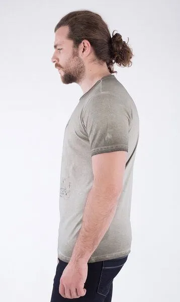 ORGANICATION ORGANICATION MOR-2215 HERREN G.DYED T-SHIRT, Olive, – Produktbild 3 von 3