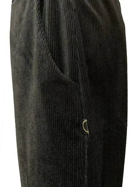 Golden Circle Clothing Golden Circle Clothing Barrel-Cordhose mit Gummibund, Schwarz, – Produktbild 1 von 4