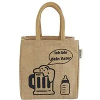 Domelo Domelo Jute Einkaufstasche, Flaschenträger mit 6 Fächer. 100% Vegane Bierflaschenträge – Produktbild 1 von 8