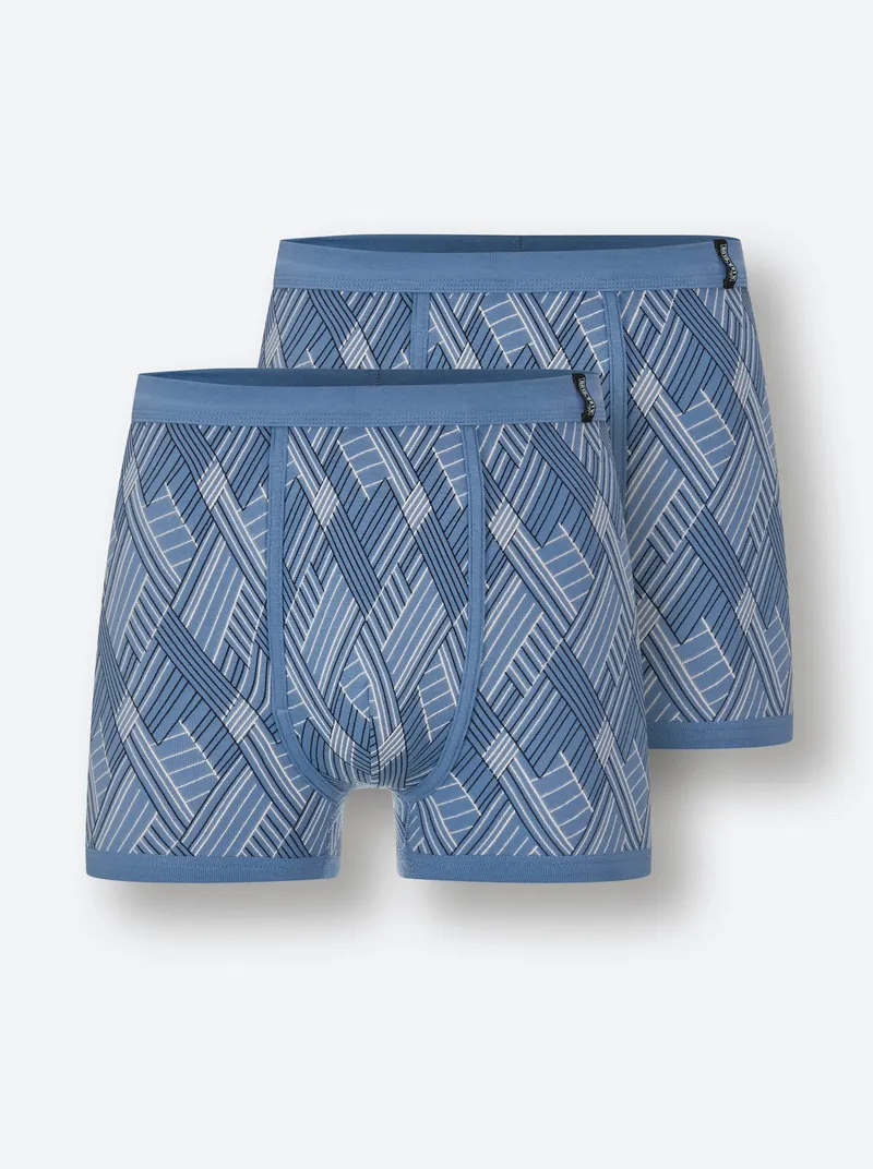 KINGsCLUB Hose kurz mittelblau-bedruckt, Mittelblau-bedruckt, – Produktbild 2 von 2
