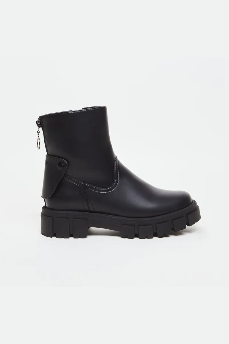 AGAZI AGAZI Damen vegan Stiefel 2in1 Kama Eco-Leather, Schwarz, – Produktbild 1 von 2