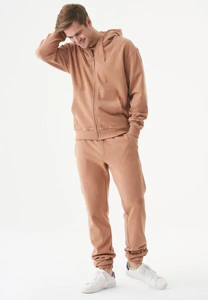 ORGANICATION ORGANICATION ESSENTIALS-JUNDA-Unisex Soft Touch Sweatjacke aus Bio-Baumwolle, Light brown, – Produktbild 2 von 4