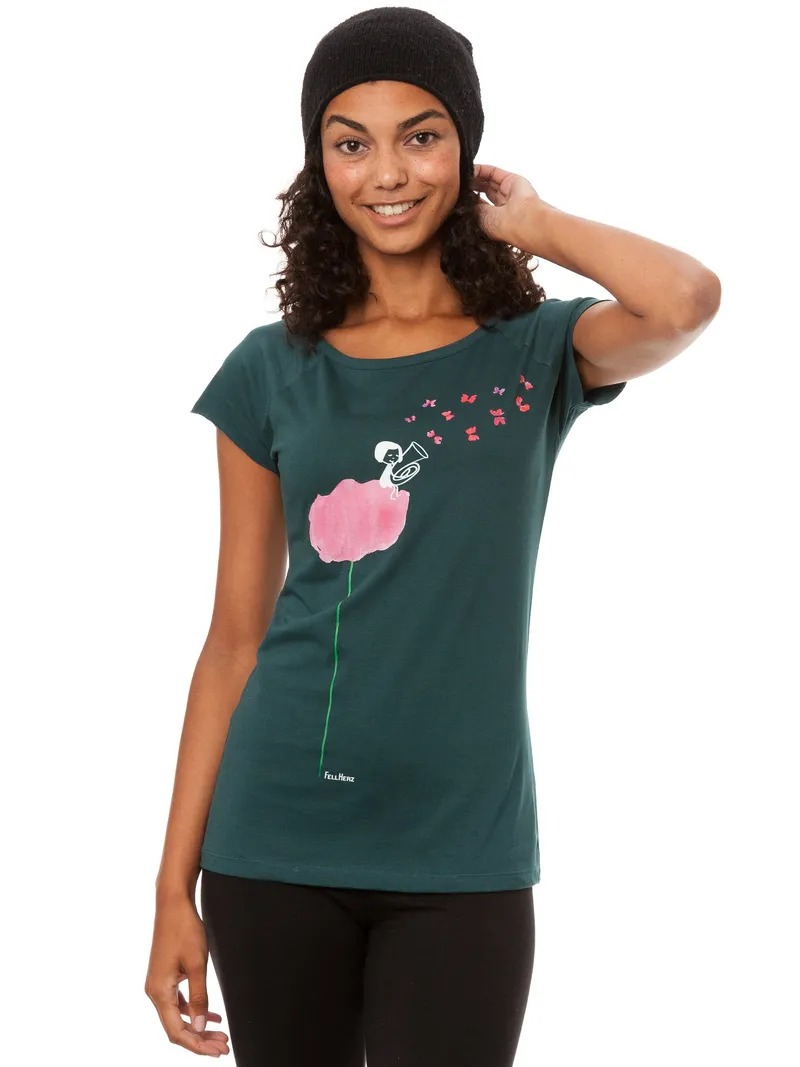 FellHerz Tubamädchen Cap Sleeve deep teal - XS – Produktbild 1 von 1