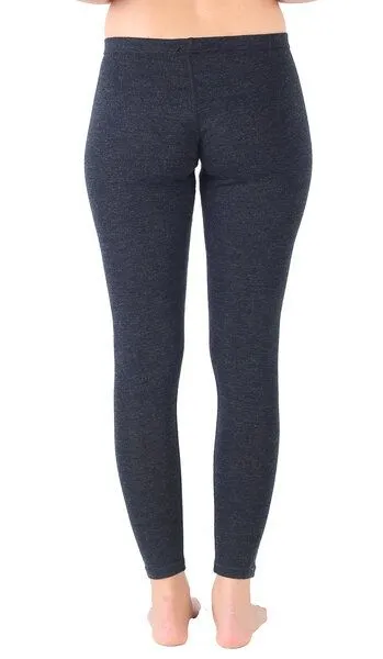 Woolona Woolona Merino Leggings Damen - NORTE - 100% Merinowolle, Anthrazit, – Produktbild 4 von 4