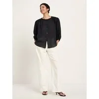LANIUS LANIUS Bluse mit Kräuseln aus Ramie – Produktbild 1 von 1