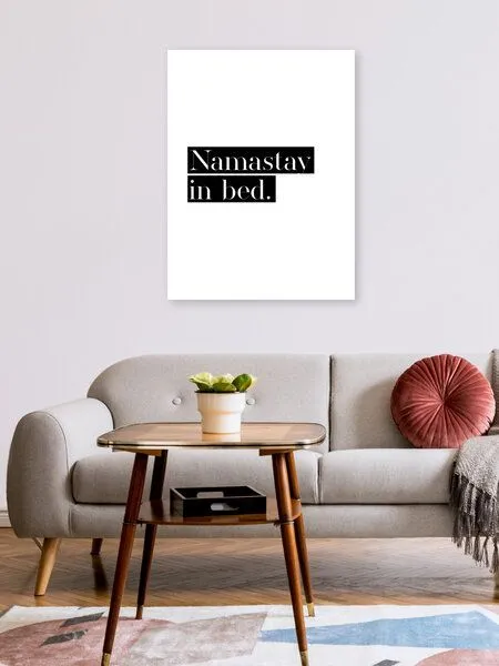 Photocircle Photocircle Poster / Leinwandbild - Namastay in Bed No6 – Produktbild 2 von 4