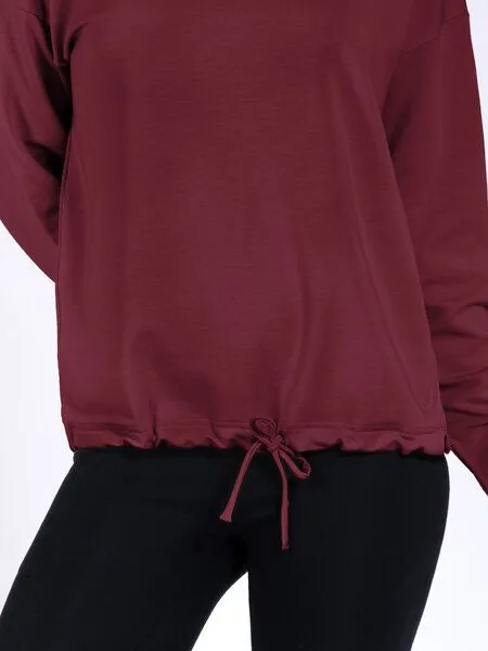 Magadi Magadi Yoga Sweater GIGI, Rot (dark red), – Produktbild 4 von 4