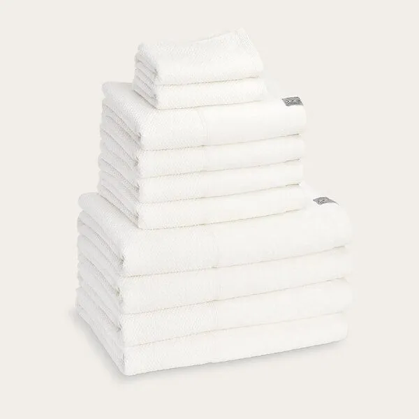 Kushel Towels Kushel Towels The Family Set - Handtuch SET aus Biobaumwolle und Holzfaser, Cloud white, – Produktbild 1 von 4