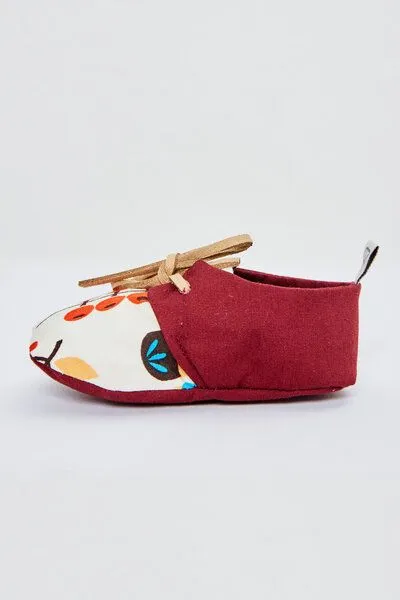 bobbé bobbé vegane Baby-Schuhe aus Bio-Baumwolle – Forest Tales, Rot, – Produktbild 4 von 4