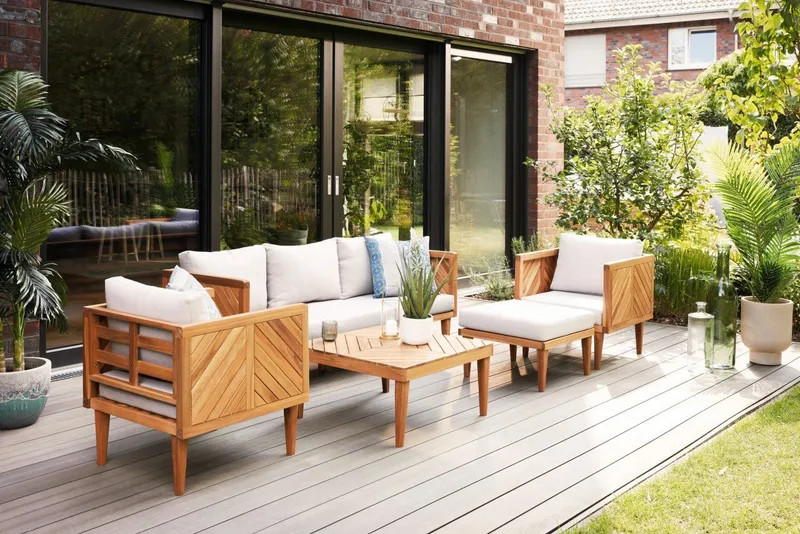 Primaster Gartenlounge-Set Primaster Gartenmöbel-Set Minori Akazienholz, Witterungsbeständig, Braun, – Produktbild 2 von 4