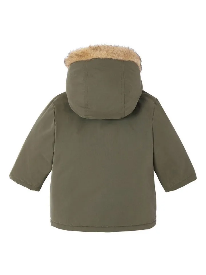 Vertbaudet Vertbaudet Parka Parka mit Kapuze Baby, mit abnehmbarer Steppjacke 3-in-1, Grün, – Produktbild 3 von 4