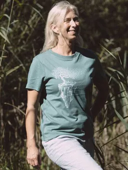 Life-Tree Life-Tree Shirt aus Biobaumwolle Fairwear für Damen "Maple Island" in Green Bay – Produktbild 1 von 1