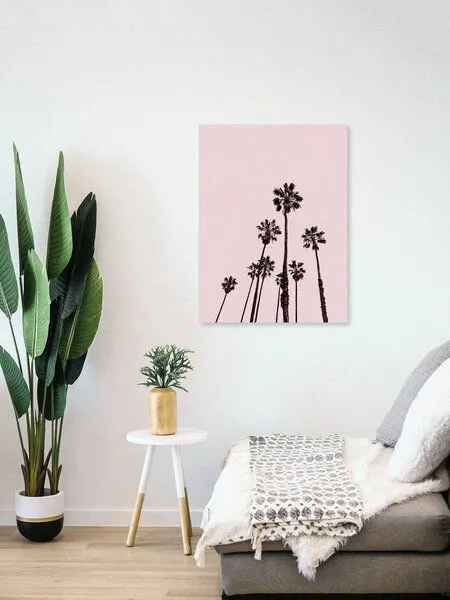 Photocircle Photocircle Poster / Leinwandbild - Palm Trees in Pink – Produktbild 4 von 4